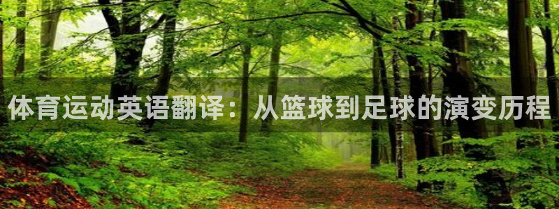 球王会体育：体育运动英语翻译：从篮球到足球的演变历程